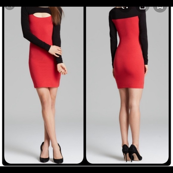 guess red dress macys